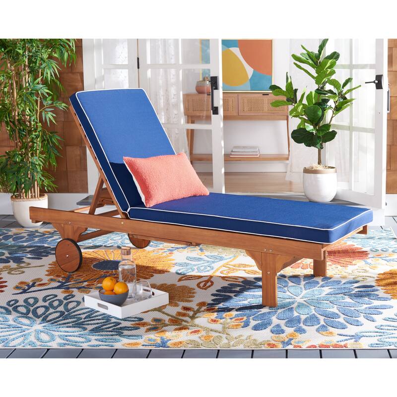 SAFAVIEH Iyanna Lounge Chair - 25 In. W x 80 In. D x 17-42 In. H - 25"W x 80"D x 17-42"H