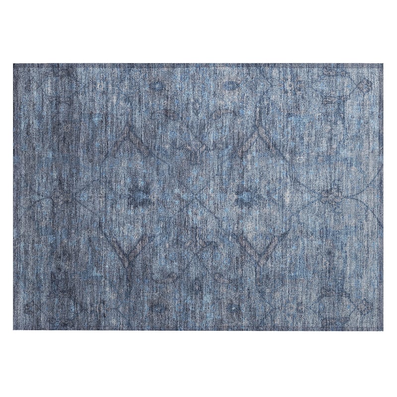 Machine Washable Indoor/ Outdoor Boho Global Chantille Rug
