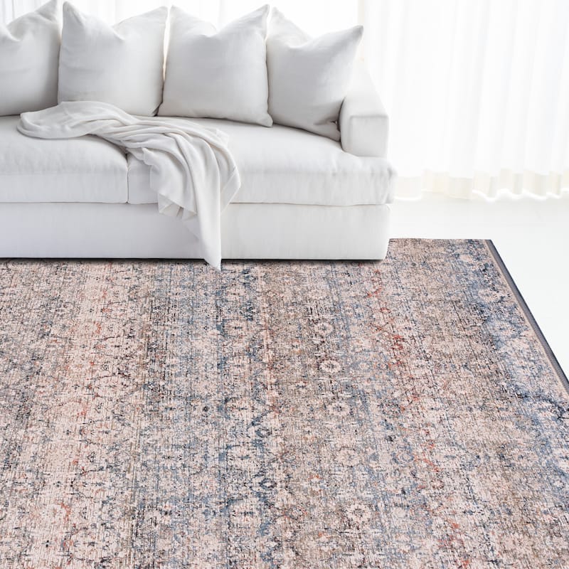 SAFAVIEH Lauren Ralph Lauren Rois Vintage Rug - 5'3" x 7'6" - Navy/Rust