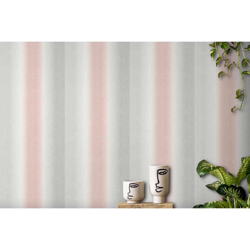 Fine Decor Kirby Pink Stripe Wallpaper