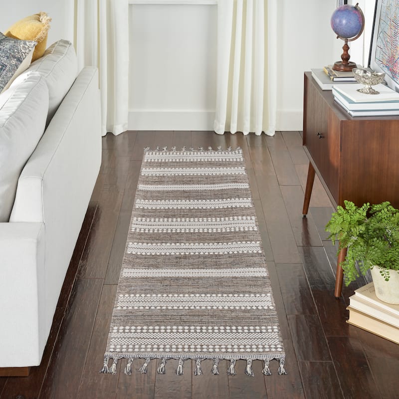 Nourison Asilah Scandinavian Boho Stripe Area Rug