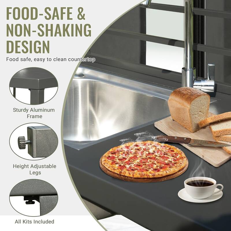 Aluminum Kitchen Storage Island