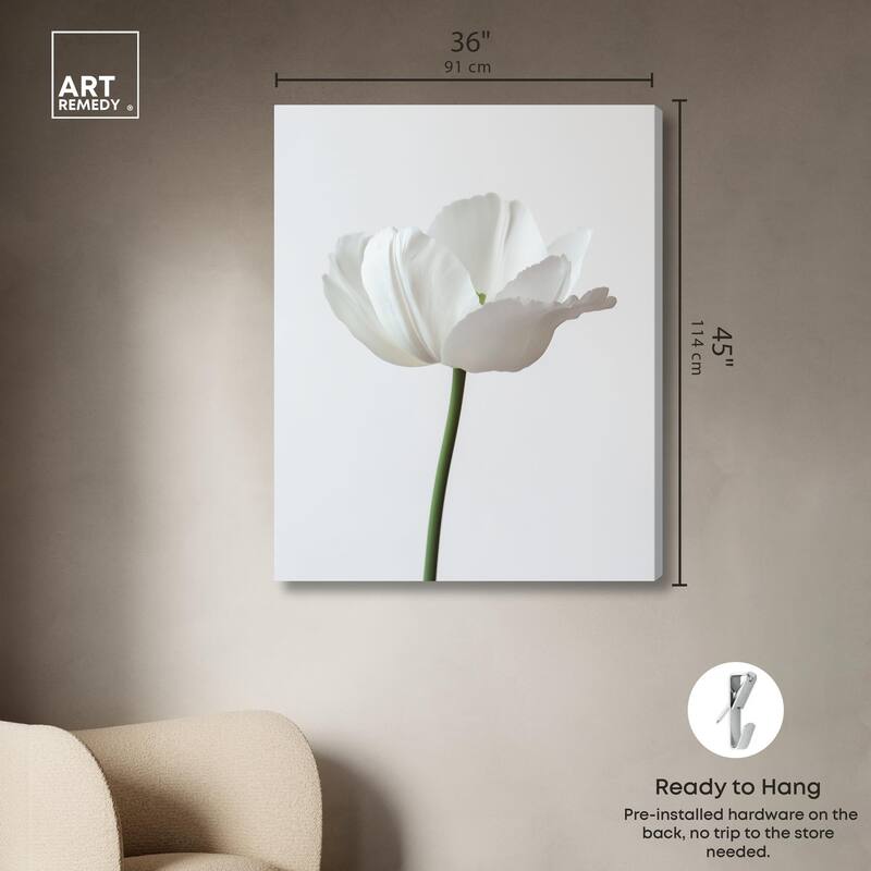 Pearl Floret Canvas by Art Remedy, Gallery Wrapped