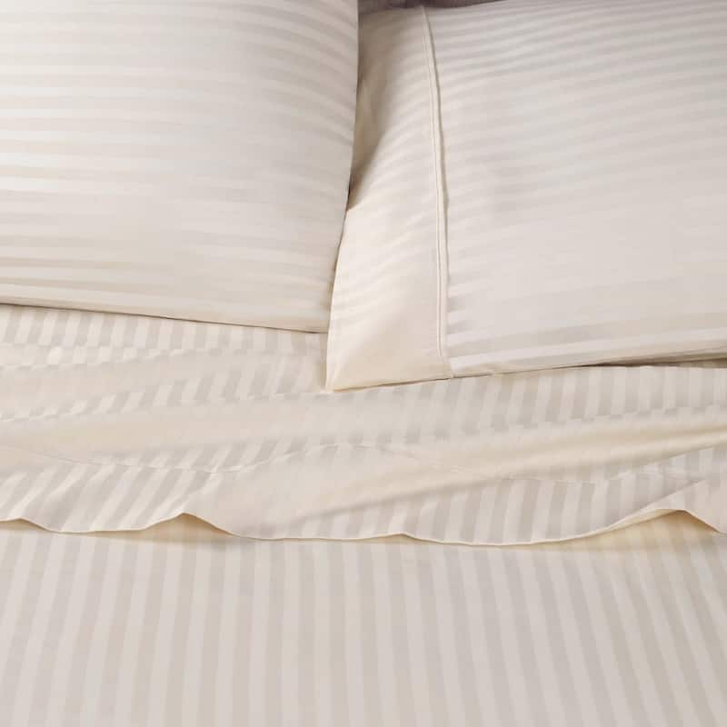 Superior Gyda Deep Pocket 400-Thread Count Striped Egyptian Cotton Sheets