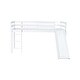 preview thumbnail 26 of 41, Twin Size Low Loft Bed with Slide, Ladder, Safety Guardrails, and Underbed Play and Storage Space for Boys Girls
