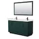 Option Green, Black Trim, White Quartz Top