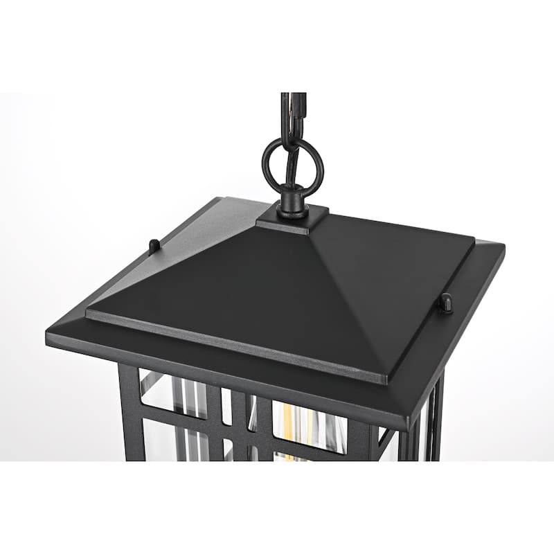 Jasper 12 inch Outdoor Pendant in Black - 12"