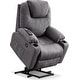 preview thumbnail 7 of 63, MCombo Electric Power Lift Recliner Chair Sofa with Massage and Heat for Elderly, 3 Positions, USB Ports, Fabric 7040