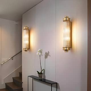 Nordic Postmodern Wall Sconce with Elegant Vintage Glass Crystal