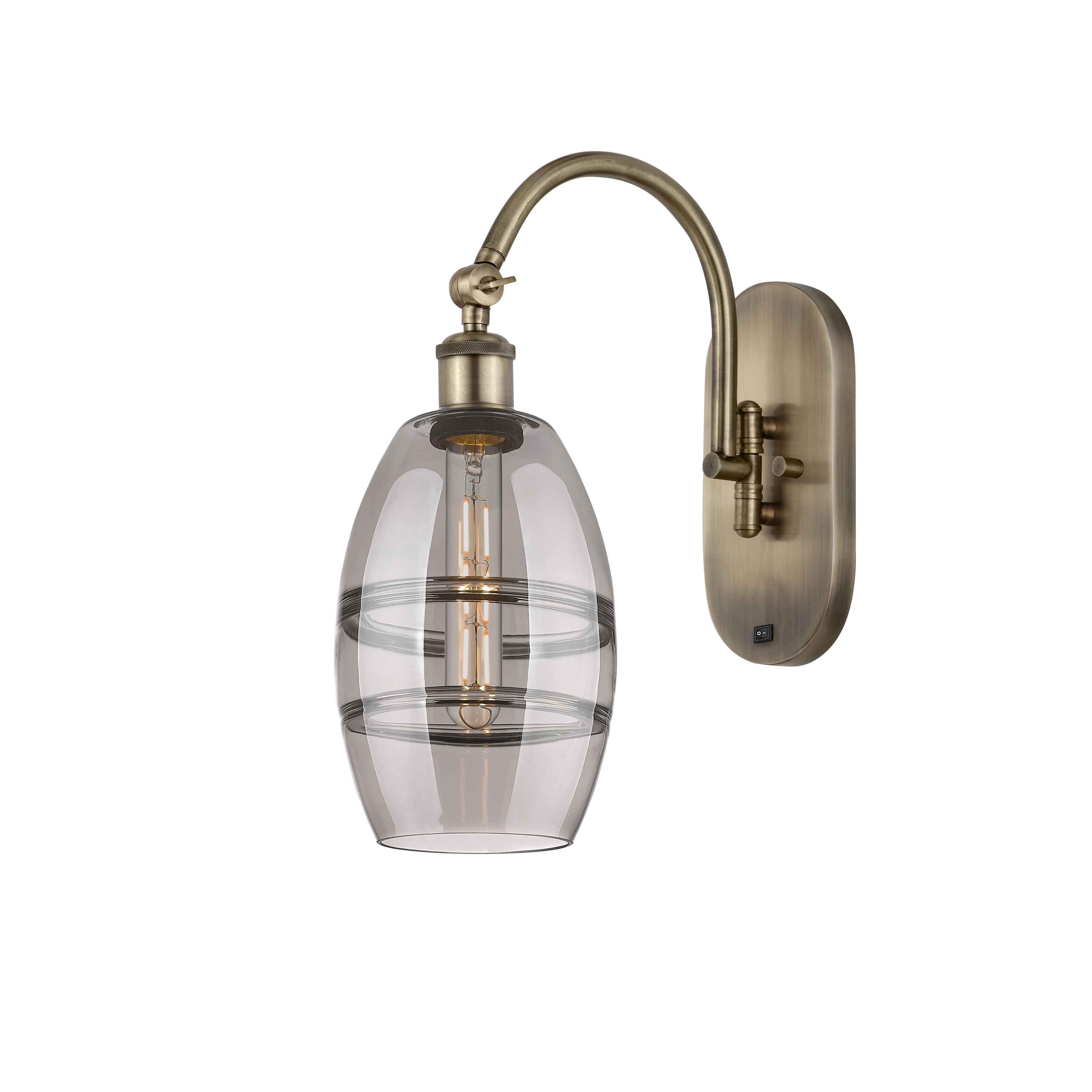 Option Antique Brass / Light Smoke Shade