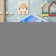 preview thumbnail 1 of 16, Kids and Baby Twin Size Platform Bed with House-shaped Storage Headboard,Built-in LED