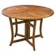 preview thumbnail 3 of 6, Eilaf 48" Round Eucalyptus Folding Table