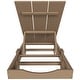 preview thumbnail 8 of 113, Shoreside Modern Poly Eco-Friendly All Weather Reclining Chaise Lounge With Wheels and Side Table (2-Piece Set)