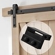 Ainfox 6.6FT Double Door Sliding Barn Door Hardware Track Kit - Bed ...