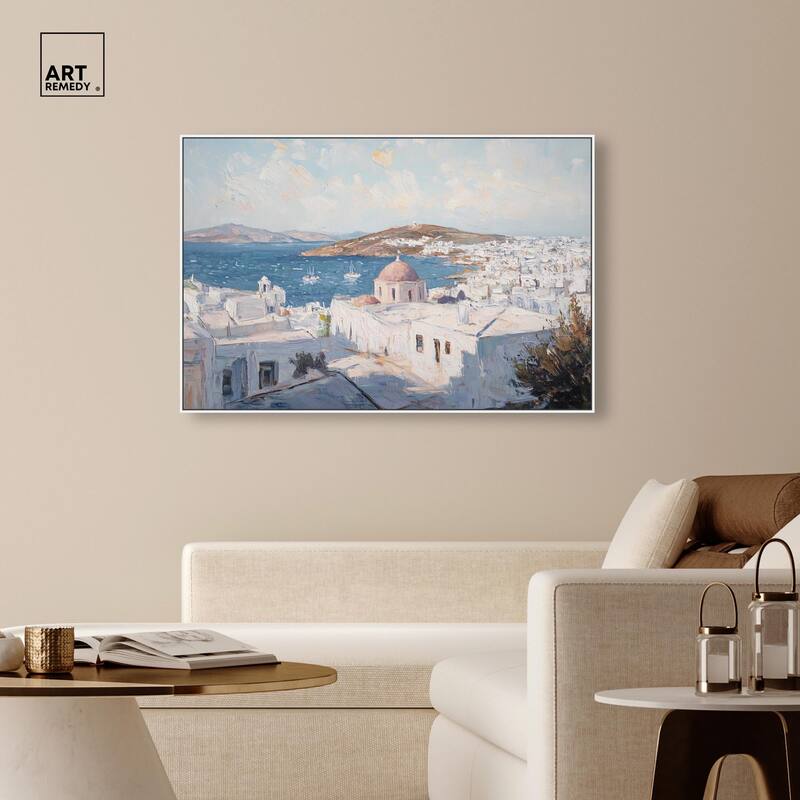 Early Morning Greece Canvas by Art Remedy
