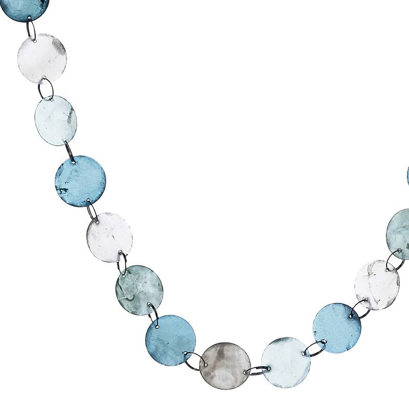48" Sea glass Shell Disc Garland