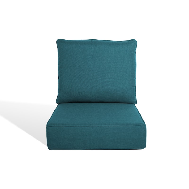 Pocassy 22"x24"x6" Inch Thick Cushions Pillows Indoor Outdoor Cushion - Peacocka Green Cushion