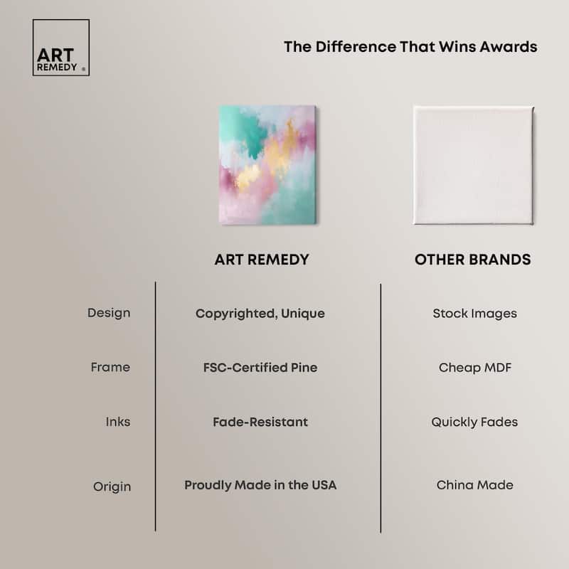 Pastel Dreams Mist Canvas by Art Remedy, Gallery Wrapped