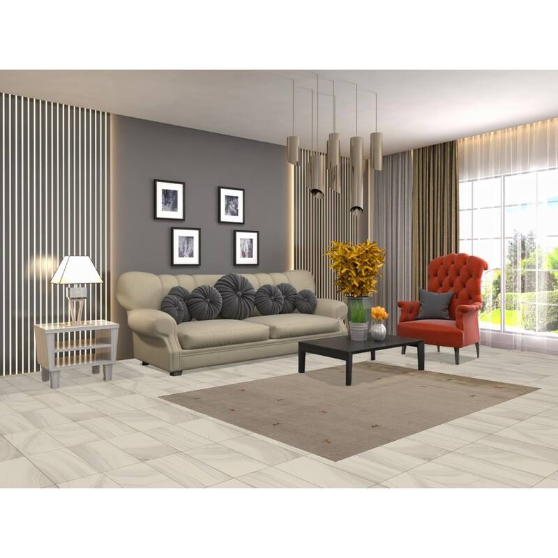 Beige Tribal Gabbeh Indian Rug Hand-Knotted Oriental Wool Carpet - 4'7" x 6'4"