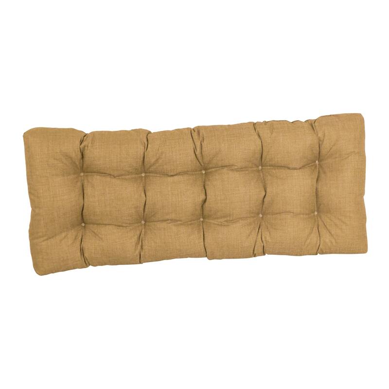 Tufted Indoor/Outdoor Bench Cushion (Multiple widths from 46 to 60 inch)