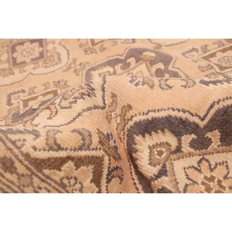 ECARPETGALLERY Hand-knotted Finest Kargahi Copper Wool Rug - 6'7 x 9'2