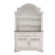 preview thumbnail 9 of 8, Magnolia Manor Antique White Mirrored Hutch & Buffet