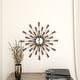 preview thumbnail 34 of 68, Gold / Copper / or Silver Iron Metal Starburst Sun Glam Wall Clock