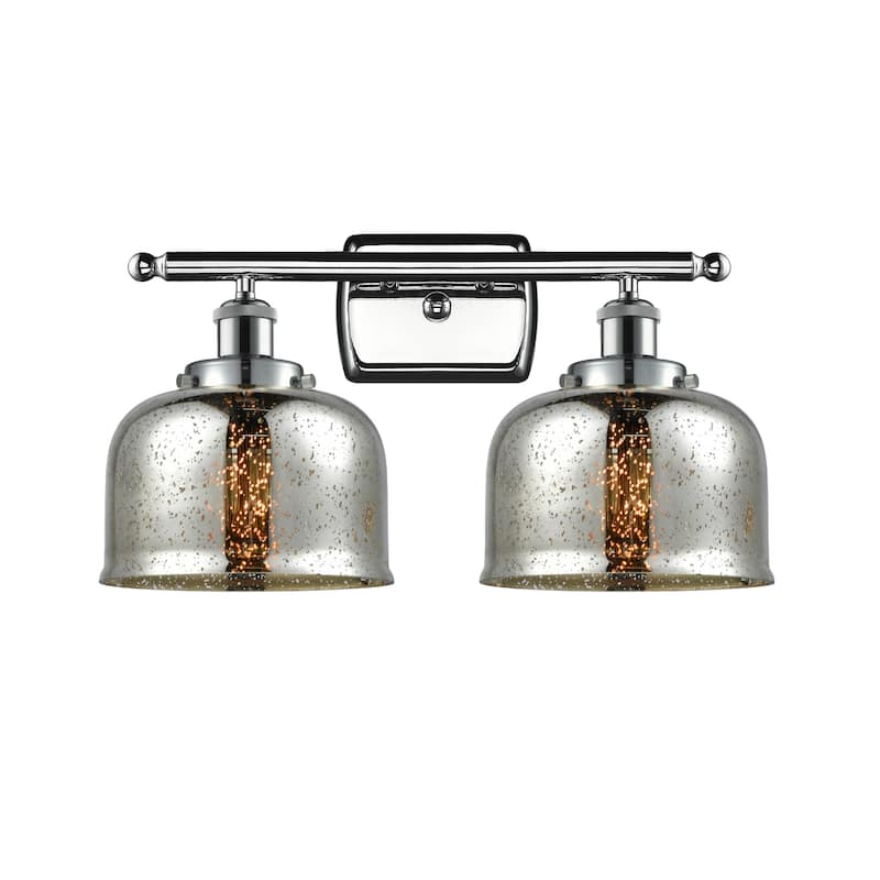Innovations Lighting 916-2W-13-18 Bell Vanity Bell 2 Light 18" Wide - Polished Chrome / Silver Plated Mercury