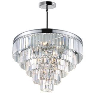 Weiss 12 Light Chrome Down Chandelier