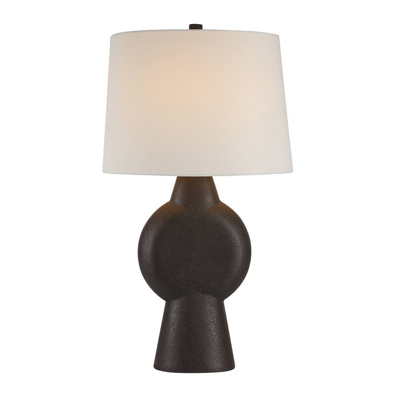 Everren Fierra 30.0" Height Table Lamps, Stone Black