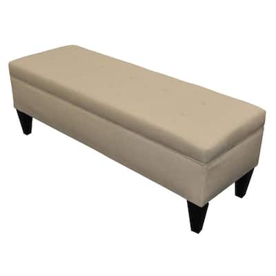 Sole Designs Brooke Bonjour 10-button Tufted Storage Bench