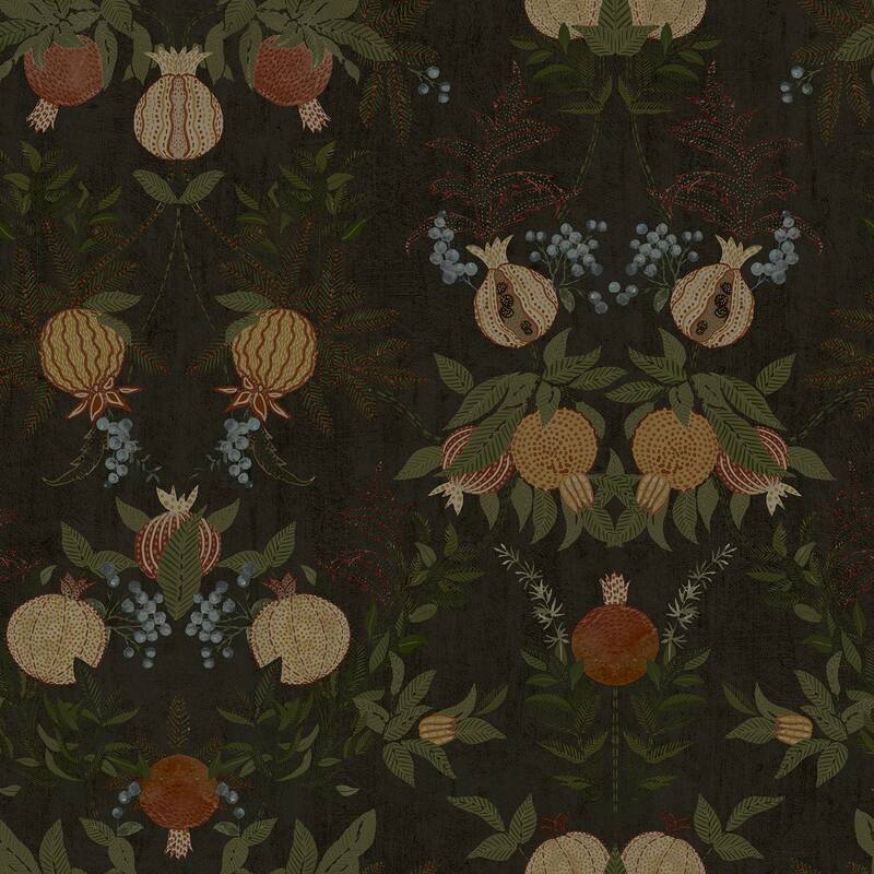 Chris Loves Julia x NuWallpaper Melograno Cinder Peel and Stick Wallpaper