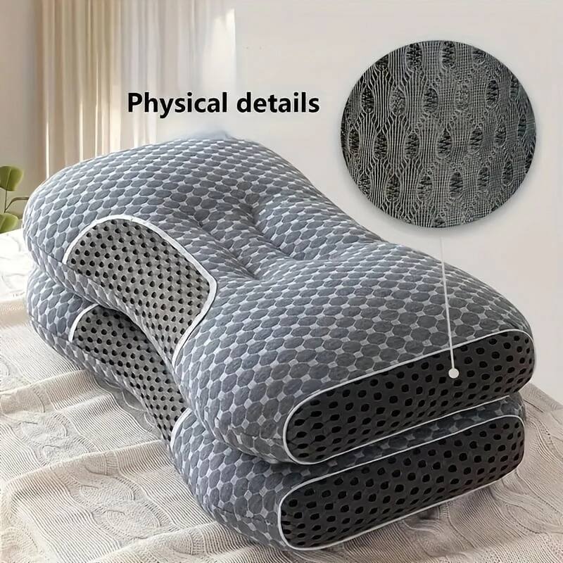 Cervical Pillow for Neck, Shoulder, & Back Pain Relief-Ergonomic Orthopedic Contour Pillow for Back and Side Sleep