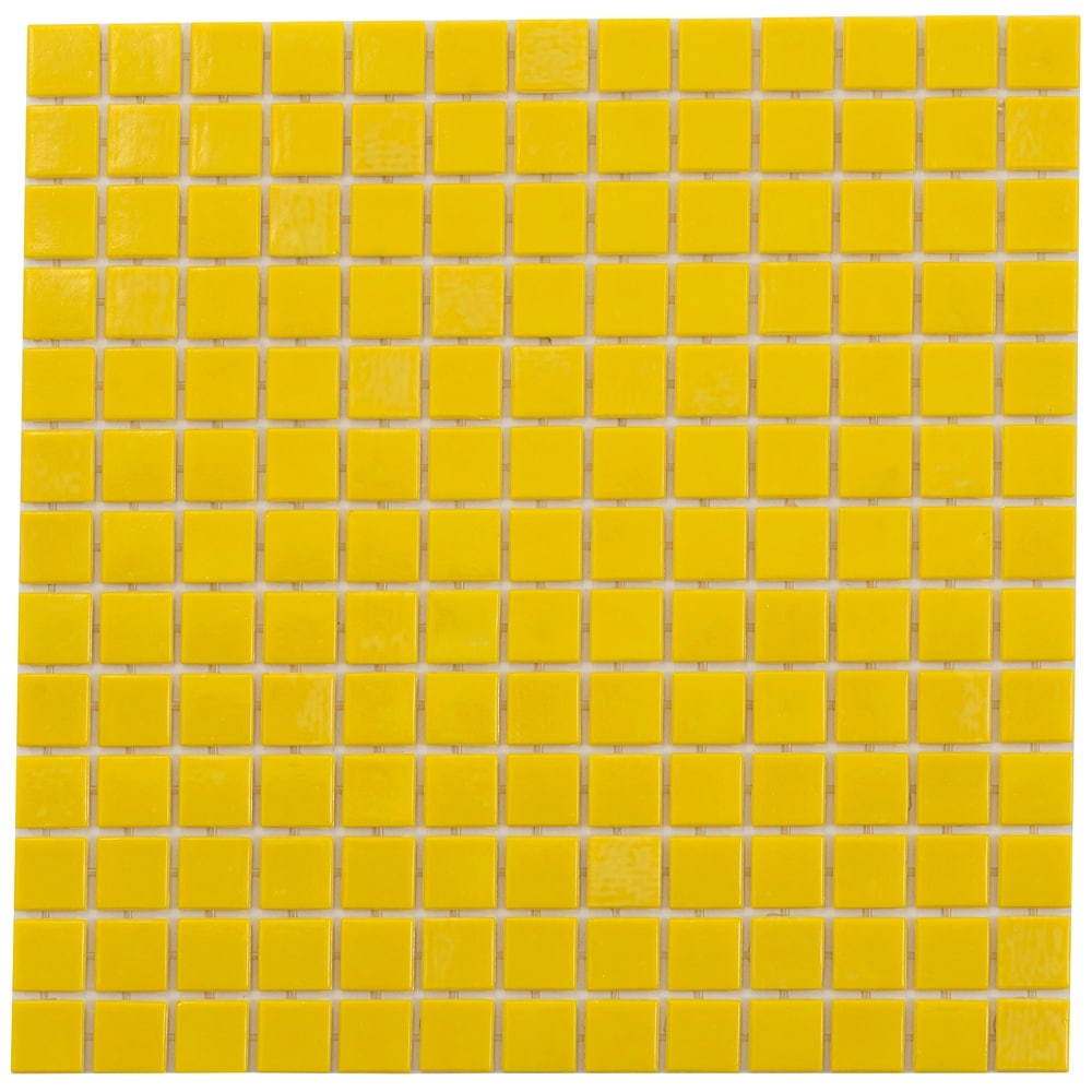 Apollo tile 12" x 12" Dune Glossy Lemon Yellow Glass Tile (20 sq ft/case) - 20 Pack