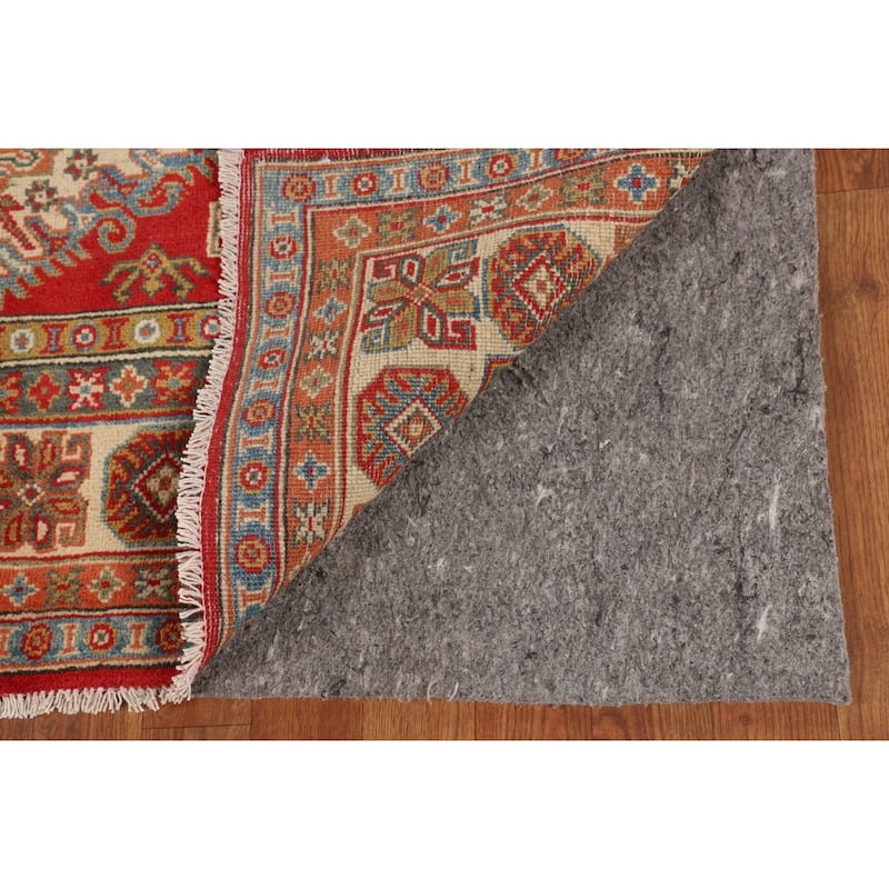 Oriental Red Kazak Area Rug Handmade Traditional Wool Carpet - 4'9" x 6'7"
