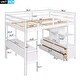 preview thumbnail 3 of 22, Full Loft Bed with Desk and Storage
