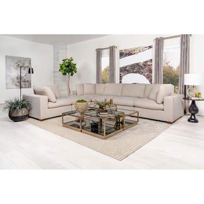 Ridgemont 6-piece Upholstered Modular Sectional Sofa with Wooden Leg