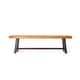 preview thumbnail 6 of 23, Carlisle Acacia Wood Outdoor Benches by Christopher Knight Home