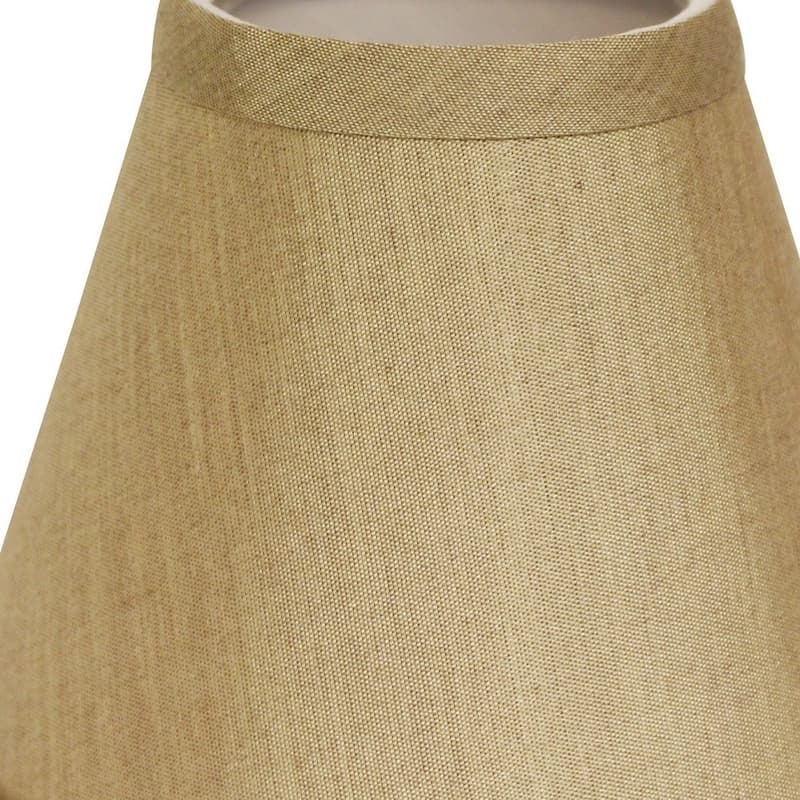 5" Pale Brown Set of 6 Chandelier No Slub Lampshades - 5"x5"x5"