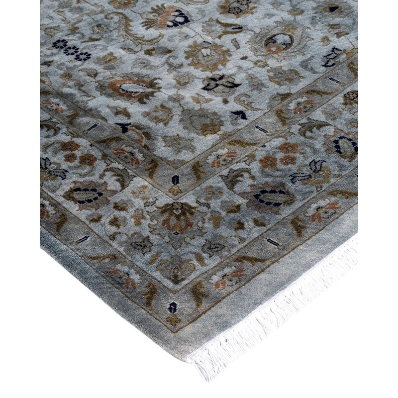 Overdyed, One-of-a-Kind Hand-Knotted Area Rug - Gray - 4' 2" x 6' 5"