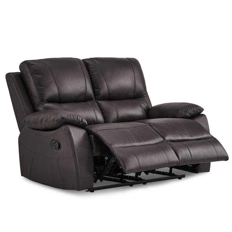 Harrington 2-Piece Faux Leather Manual Reclining Living Room Sofa Set