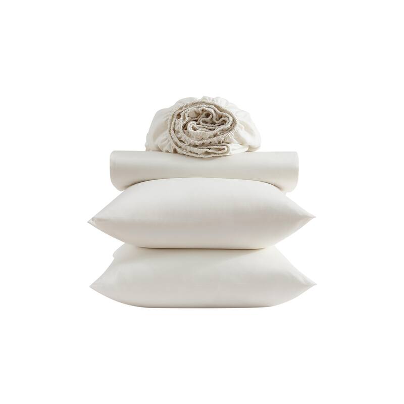 Vera Wang Cool Comfort Solid Percale Cotton Sheet Set