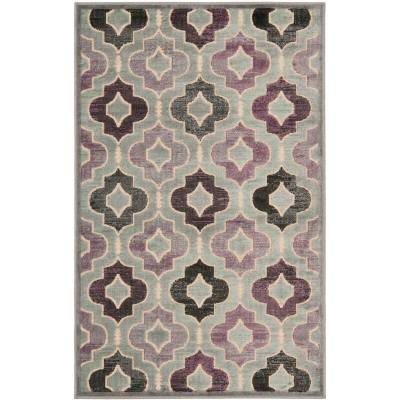 SAFAVIEH Paradise Jacomien Modern Viscose Rug - 2'7" x 4' - Grey/Multi - Rectangle