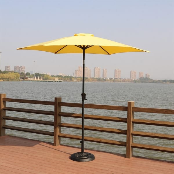 8 feet patio umbrella MASTERCANOPY for Outdoor Market Table Ribs 9FT / Red tune the tilt with an intuitive handle to chase or block the sun PURPLE LEAF 8 ft. Square
