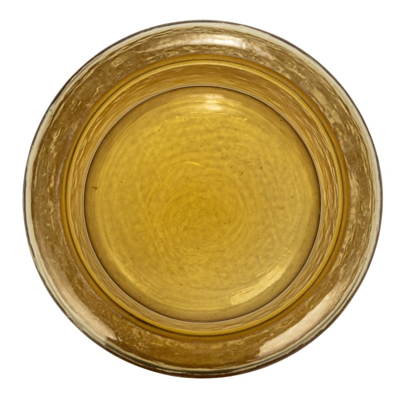 Hammered Glass Jar with Mango Wood Lid