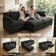 preview thumbnail 61 of 66, MCombo 111.8'' Modular Sectional Sofa Couch with Reversible Ottoman for Living Room, L Shaped Sofa, FSC Certified