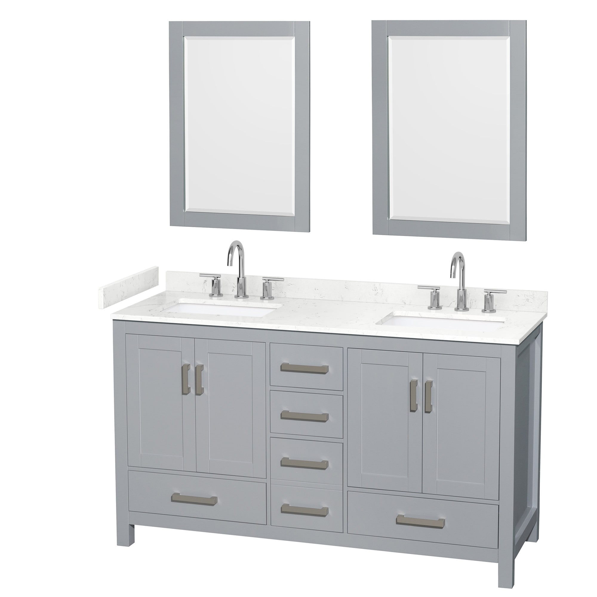 Wyndham Collection WCS141460D-VCA3-US3M24 Sheffield 60" Free Standing