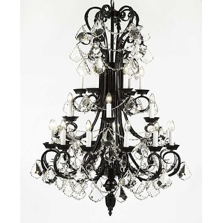 Wrought Iron With 24 Light Chandelier Lighting - Chandeliers For Bedrooms by Overstock.com