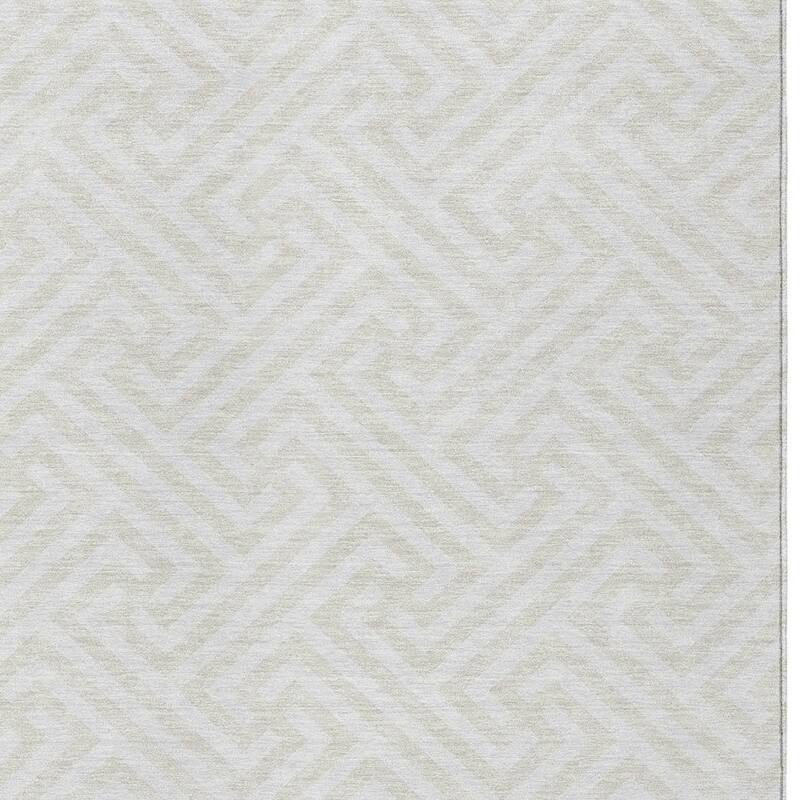 HomeRoots Geometric Transitional Rectangle Outdoor Rug