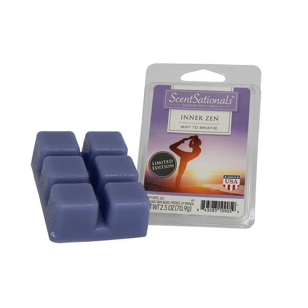 ScentSationals 2.5 oz Inner Zen Scented Fragrant Wax Melts - 6 Scented Wax  Cubes